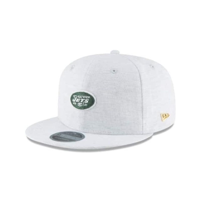 Grey New York Jets Hat - New Era NFL Micro Stitch 9FIFTY Snapback Caps USA9738512